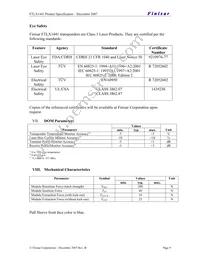 FTLX1441E2 Datasheet Page 9
