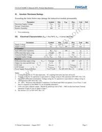 FTLX1471D3BCV Datasheet Page 3