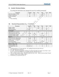 FTLX1472M3BNL Datasheet Page 3