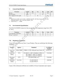 FTLX1612M3BTL Datasheet Page 6