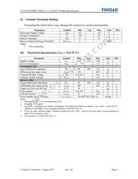 FTLX1672D3BCL Datasheet Page 3