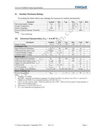 FTLX1871D3BNL Datasheet Page 3