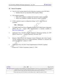 FTLX3815M360 Datasheet Page 22