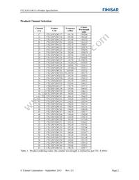 FTLX3871DCC61 Datasheet Page 2