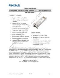 FTLX6824MNC Datasheet Cover