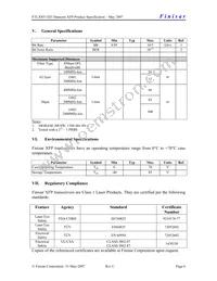 FTLX8511D3 Datasheet Page 6
