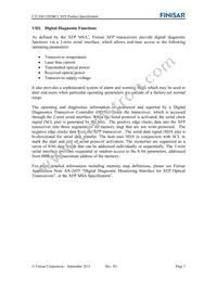 FTLX8512D3BCL Datasheet Page 7