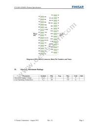 FTLX8512D3BTL Datasheet Page 3