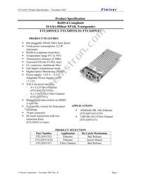 FTLX8551E3 Datasheet Cover