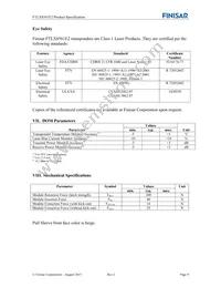 FTLX8561E2 Datasheet Page 9