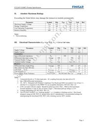 FTLX8571D3BCL Datasheet Page 3