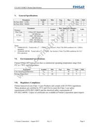 FTLX8571D3BCV Datasheet Page 6