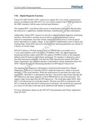 FTLX8571D3BCV Datasheet Page 7