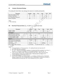 FTLX8571D3BNL Datasheet Page 3