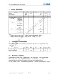 FTLX8571D3BNL Datasheet Page 5