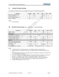 FTLX8574D3BCV Datasheet Page 3