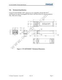 FTLX8574D3BCV Datasheet Page 9