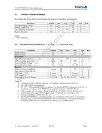 FTLX8574D3BNL Datasheet Page 3