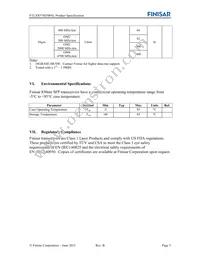 FTLX8574D3BNL Datasheet Page 5