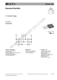 FUO22-16N Datasheet Cover
