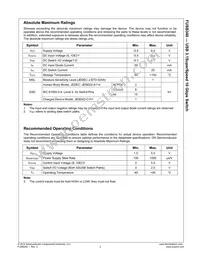 FUSB340TMX Datasheet Page 3