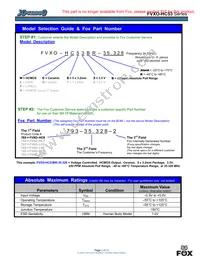 FVXO-HC53BR-98.304 Datasheet Page 2