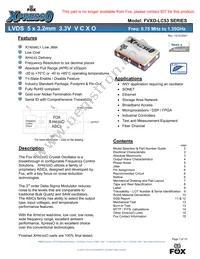 FVXO-LC53BR-25 Datasheet Cover