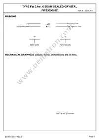 FW2500016Z Datasheet Page 5