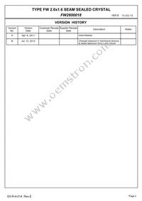 FW2600018 Datasheet Page 2