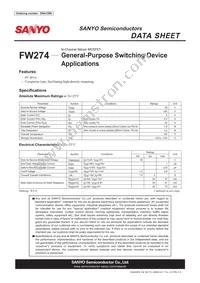 FW274-TL-E Datasheet Cover