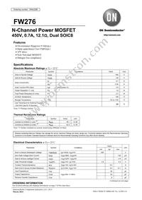 FW276-TL-2H Datasheet Cover