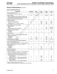 FW300C1 Datasheet Page 3