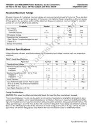 FW300H1 Datasheet Page 2