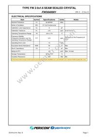 FW3840001 Datasheet Page 3