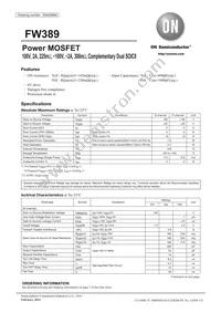 FW389-TL-2WX Datasheet Cover