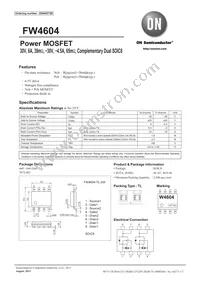 FW4604-TL-2W Datasheet Cover