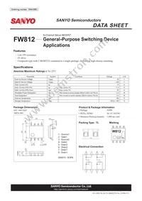 FW812-TL-E Datasheet Cover