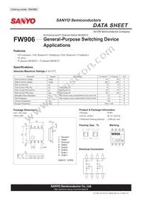 FW906-TL-E Datasheet Cover