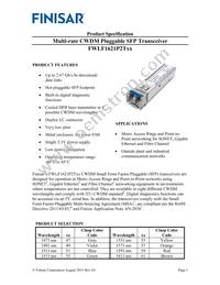 FWLF1621P2T61 Datasheet Cover