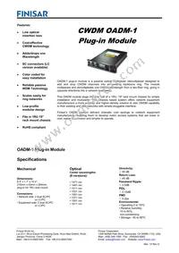 FWSF-OADM-1-61-LC Datasheet Cover