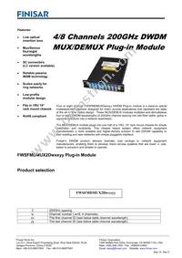 FWSFMDMUX2D43137 Datasheet Cover