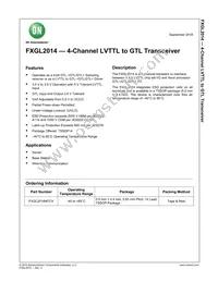 FXGL2014MTCX Datasheet Page 2