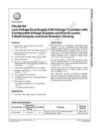 FXLA0104QFX-F106 Datasheet Cover