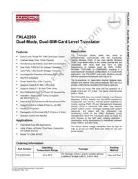 FXLA2203UMX Datasheet Page 2