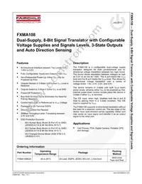 FXMA108BQX Datasheet Page 2