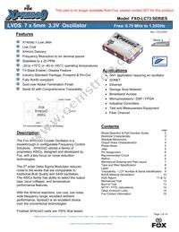 FXO-LC735R-128.00 Datasheet Cover