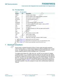 FXOS8700CQR1 Datasheet Page 5