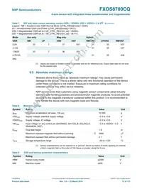 FXOS8700CQR1 Datasheet Page 12