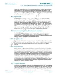 FXOS8700CQR1 Datasheet Page 22