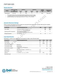 FXP1500-32G Datasheet Page 2